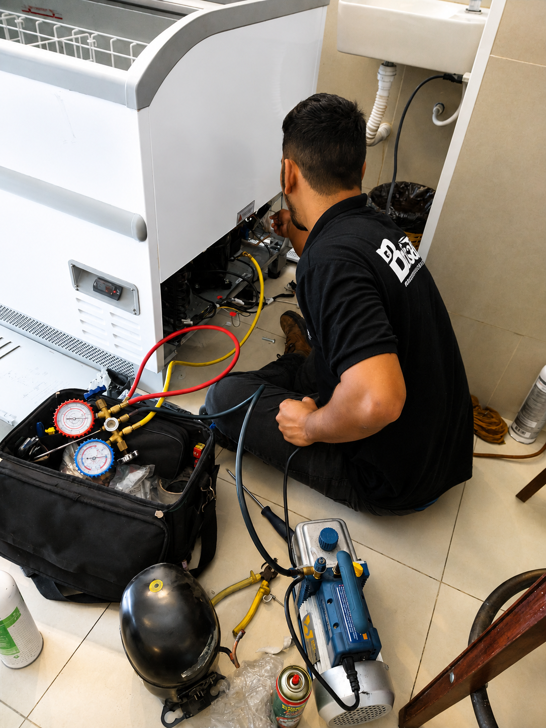 Ilha expositora — registro enviado pela Brisatec