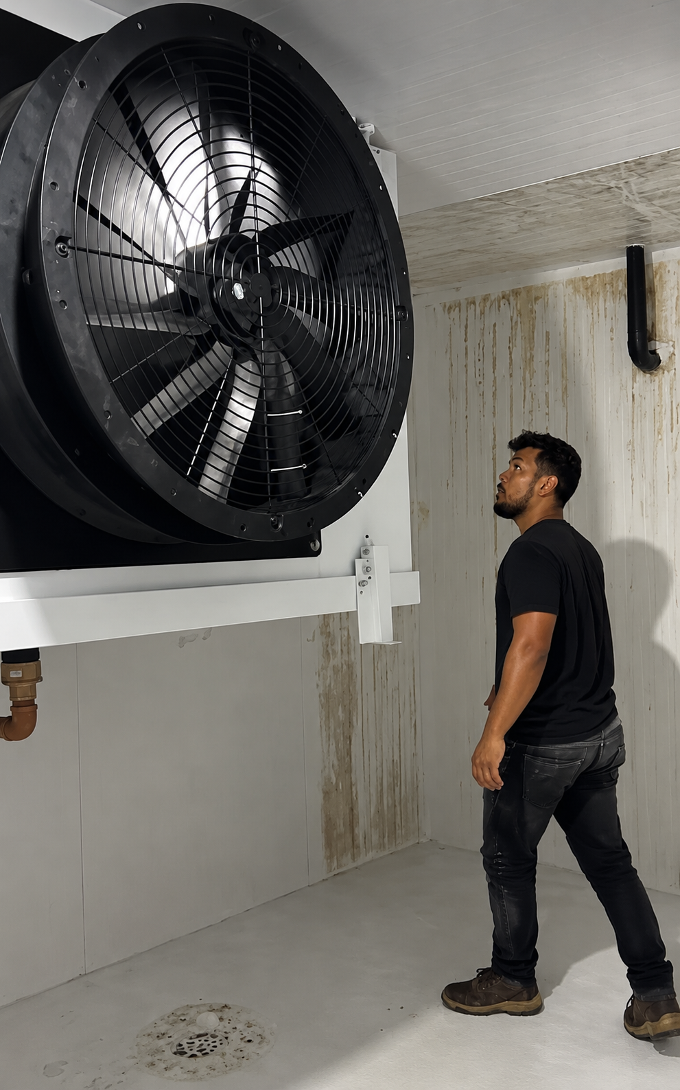 Túnel de congelamento — registro enviado pela Brisatec